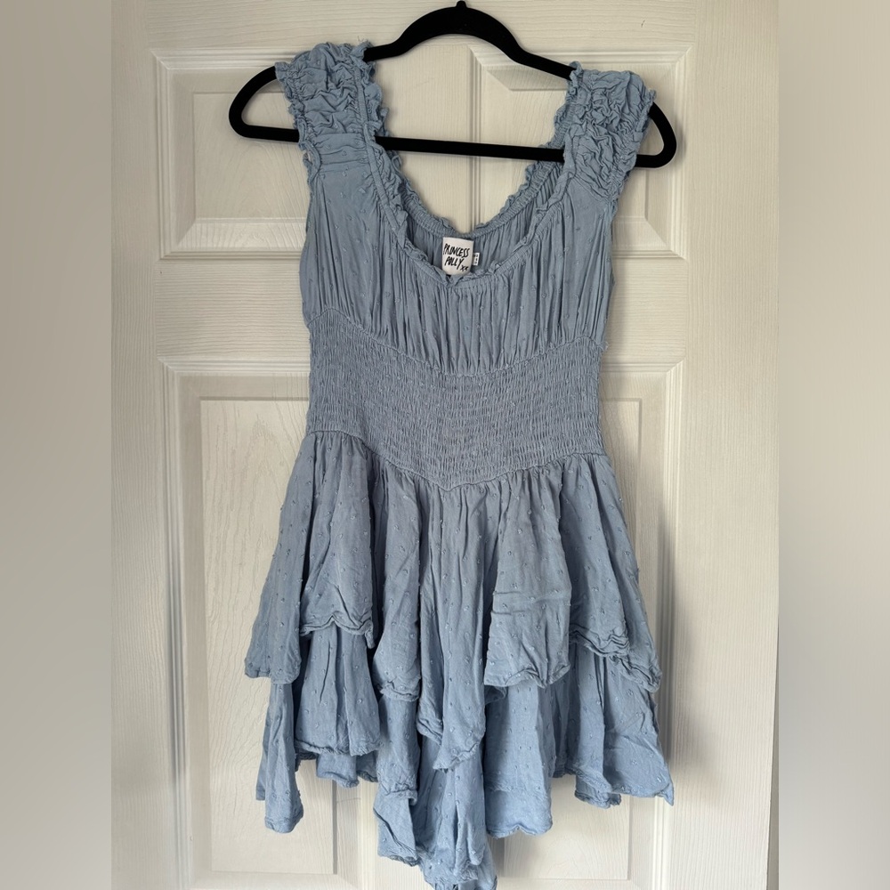 Women’s Princess Polly Blue Romper Size 8